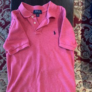 Polo Ralph Lauren short sleeve polo shirt, boys M 10-12, vintage red